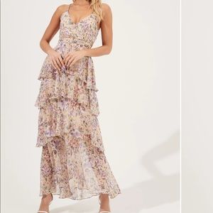 Astr the label floral maxi dress